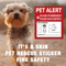 Pet Alert Window Stickers Emergency Rescue Decal Set 4 Pack 8