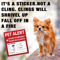 Pet Alert Window Stickers Emergency Rescue Decal Set 4 Pack 9