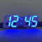 3D LED Digital Clock Voice Activated Luminous Silent Alarm Desk Clock 7