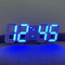 3D LED Digital Clock Voice Activated Luminous Silent Alarm Desk Clock 7