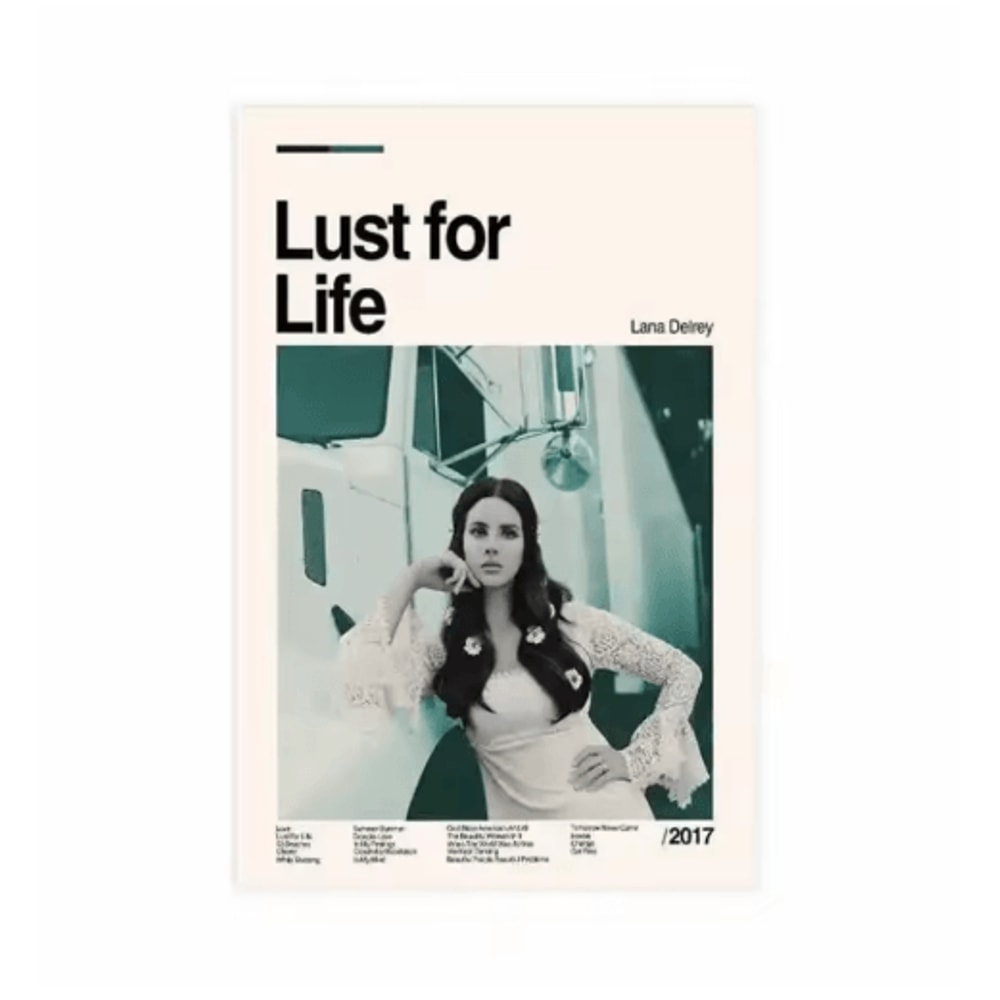Lana Del Rey Aesthetic Poster Album Cover Canvas Wall Art 1