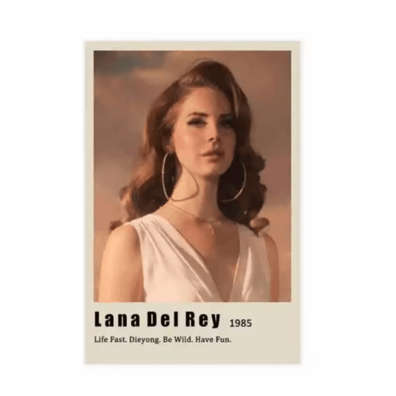 Lana Del Rey Aesthetic Poster Album Cover Canvas Wall Art 10