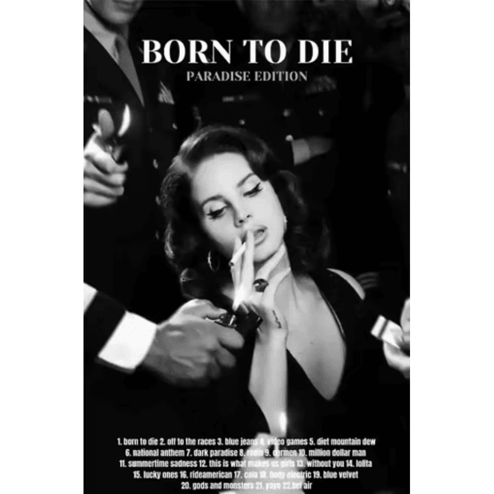 Lana Del Rey Aesthetic Poster Album Cover Canvas Wall Art 17