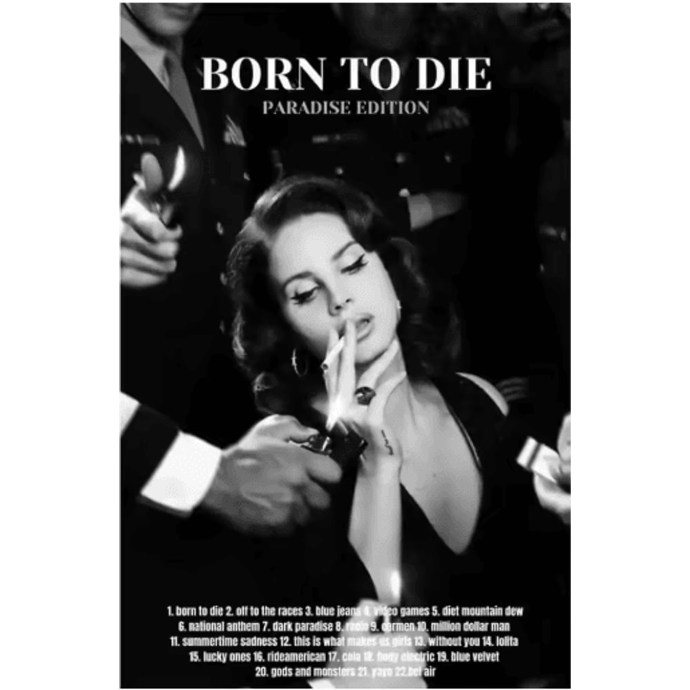 Lana Del Rey Aesthetic Poster Album Cover Canvas Wall Art 18