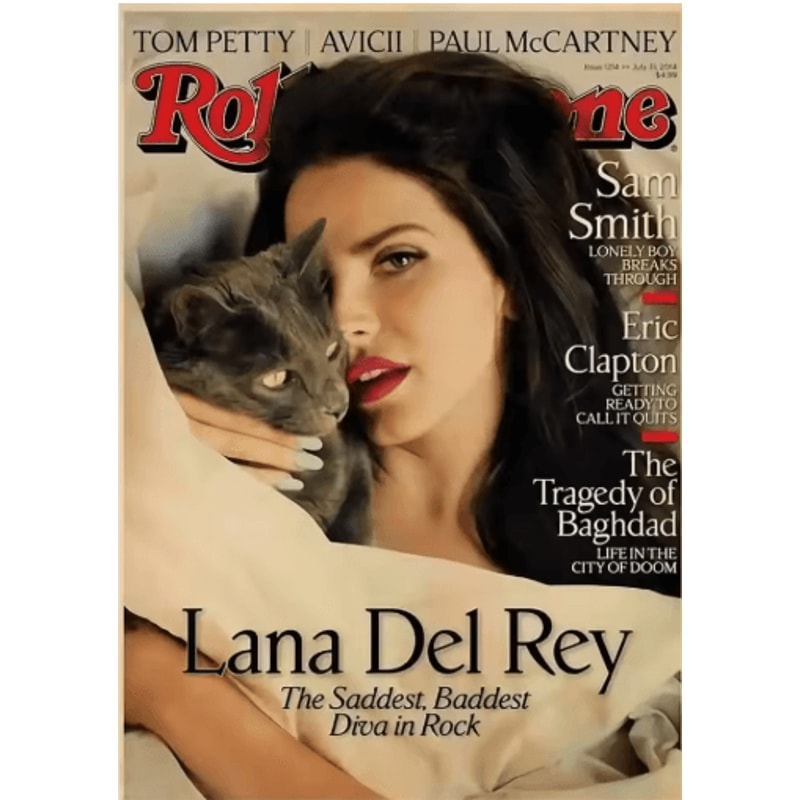 Lana Del Rey Aesthetic Poster Album Cover Canvas Wall Art 19