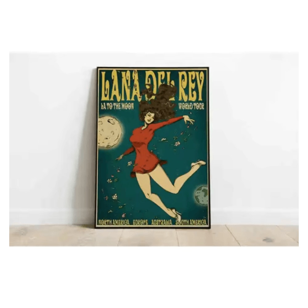 Lana Del Rey Aesthetic Poster Album Cover Canvas Wall Art 3