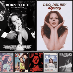 lana del rey aesthetic poster album cover canvas wall art
