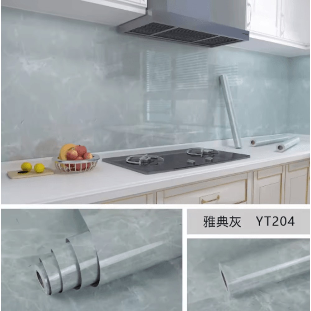 Marble Self Adhesive Wallpaper Waterproof OilProof Kitchen Peel Stick Film 10M X 80CM 6