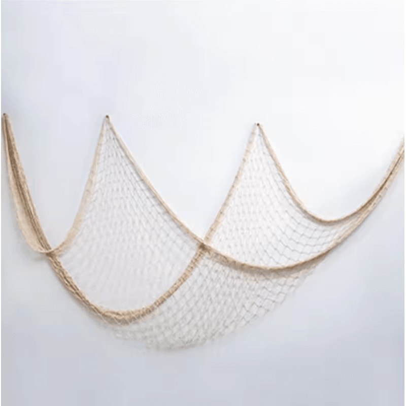 Nautical Fishing Net Wall Decor Coastal Marine Hanging Ornament 6