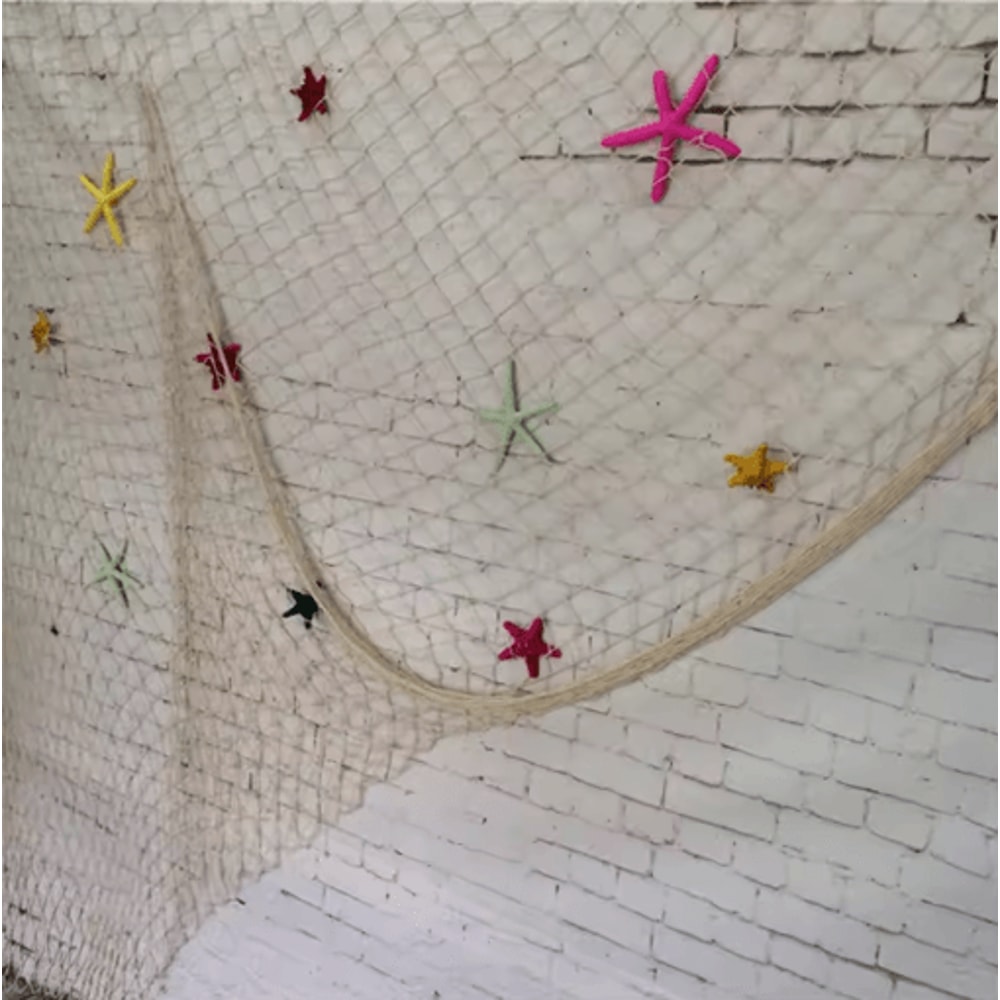 Nautical Fishing Net Wall Decor Coastal Marine Hanging Ornament 9