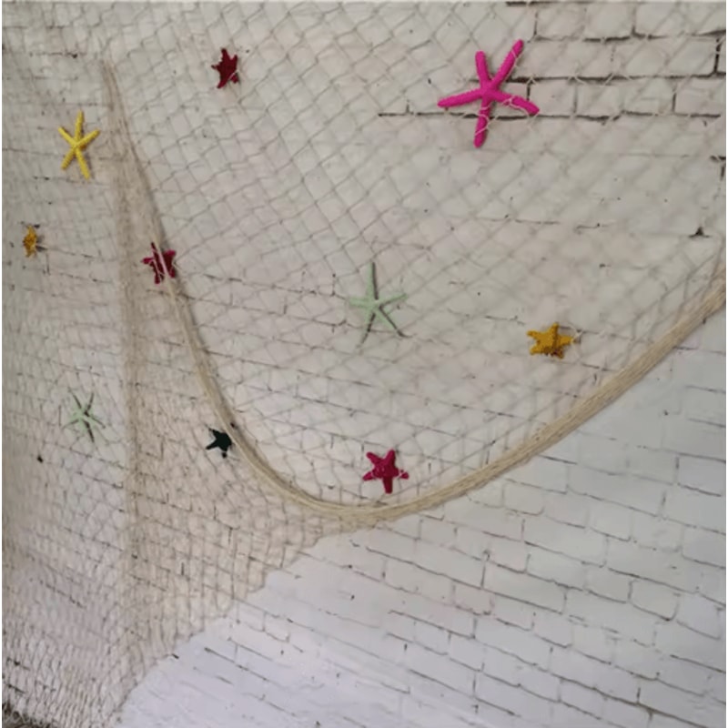 Nautical Fishing Net Wall Decor Coastal Marine Hanging Ornament 9