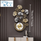 Ginkgo Leaf Metal Wall Clock Large Silent Modern Decorative Wall Art 78cm 0