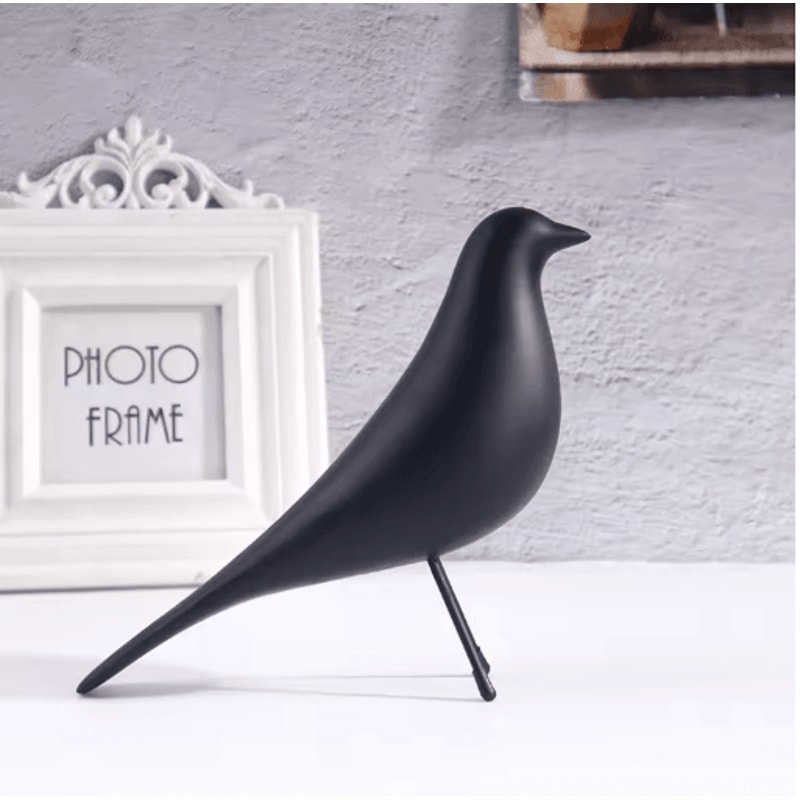 Nordic Minimalist Bird Sculpture Modern Resin Home Decor Ornament 1