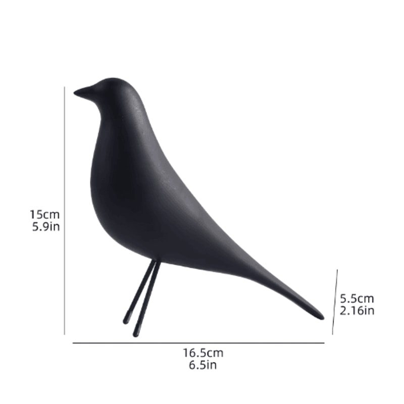Nordic Minimalist Bird Sculpture Modern Resin Home Decor Ornament 5