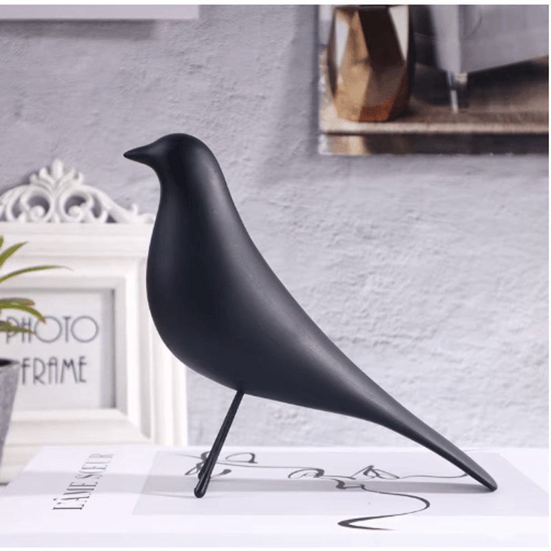 Nordic Minimalist Bird Sculpture Modern Resin Home Decor Ornament 7