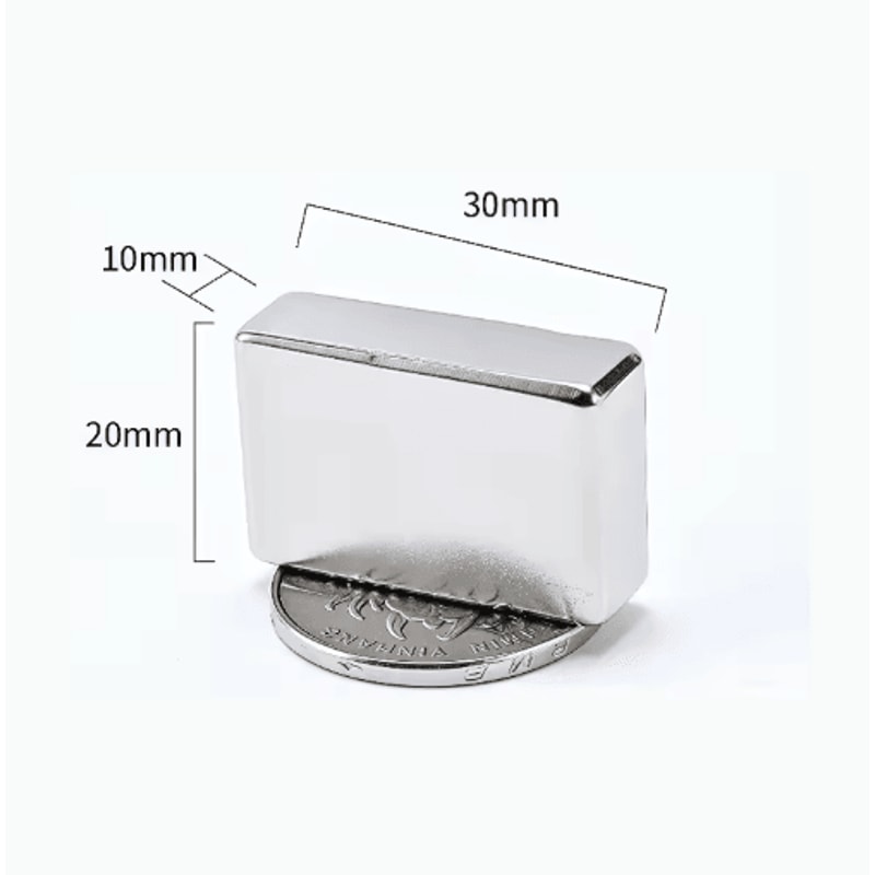 N52 Neodymium Square Magnets Heavy Duty Strong Magnetic Blocks N10pcs 12