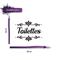 French Toilettes Bathroom Door Sticker Waterproof Floral Vinyl Toilet Decal 3
