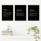 Minimalist Success Mindset Poster Black Typography Inspirational Wall Art 0