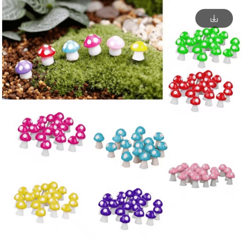 Mini Animal Figurines Set Cute Fairy Garden Bonsai Miniature Decor 1