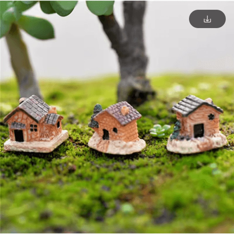 Mini Animal Figurines Set Cute Fairy Garden Bonsai Miniature Decor 14