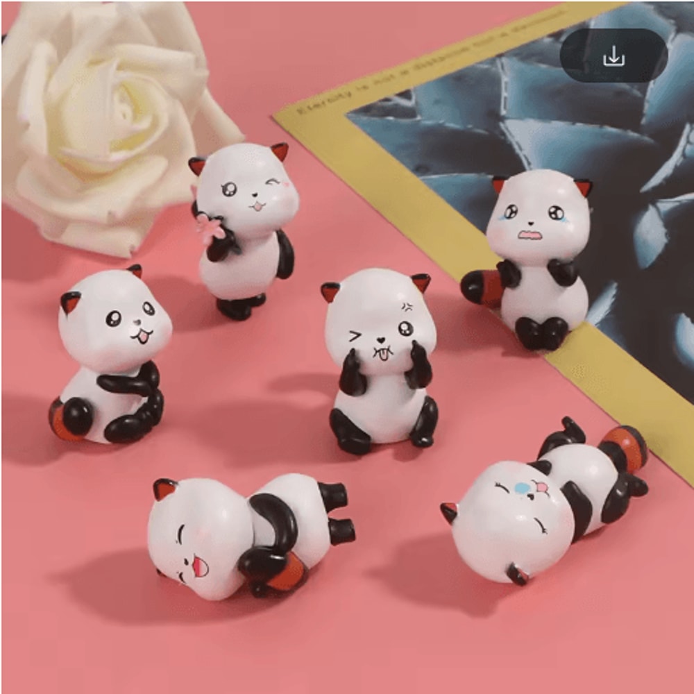 Mini Animal Figurines Set Cute Fairy Garden Bonsai Miniature Decor 17