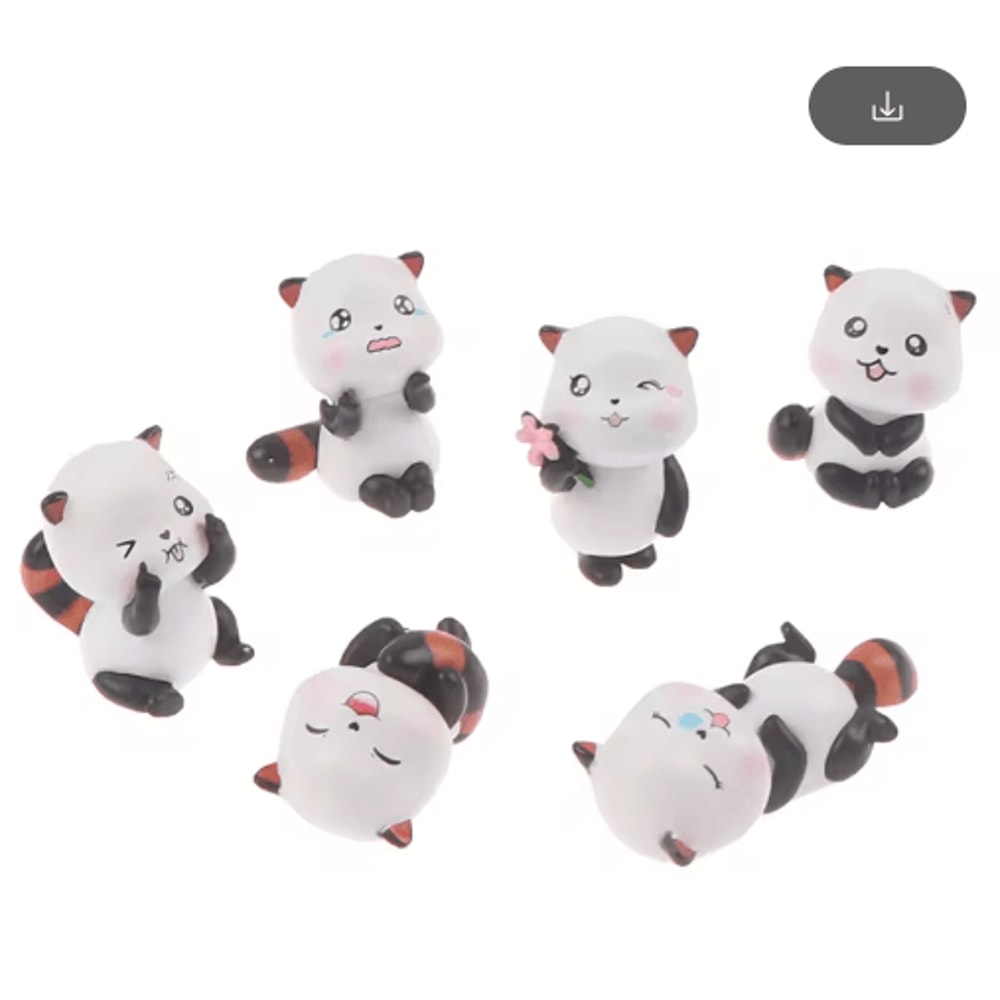 Mini Animal Figurines Set Cute Fairy Garden Bonsai Miniature Decor 19