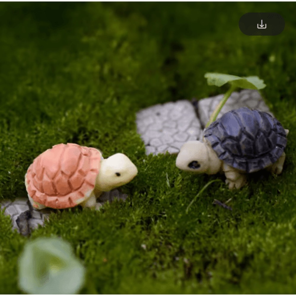 Mini Animal Figurines Set Cute Fairy Garden Bonsai Miniature Decor 3
