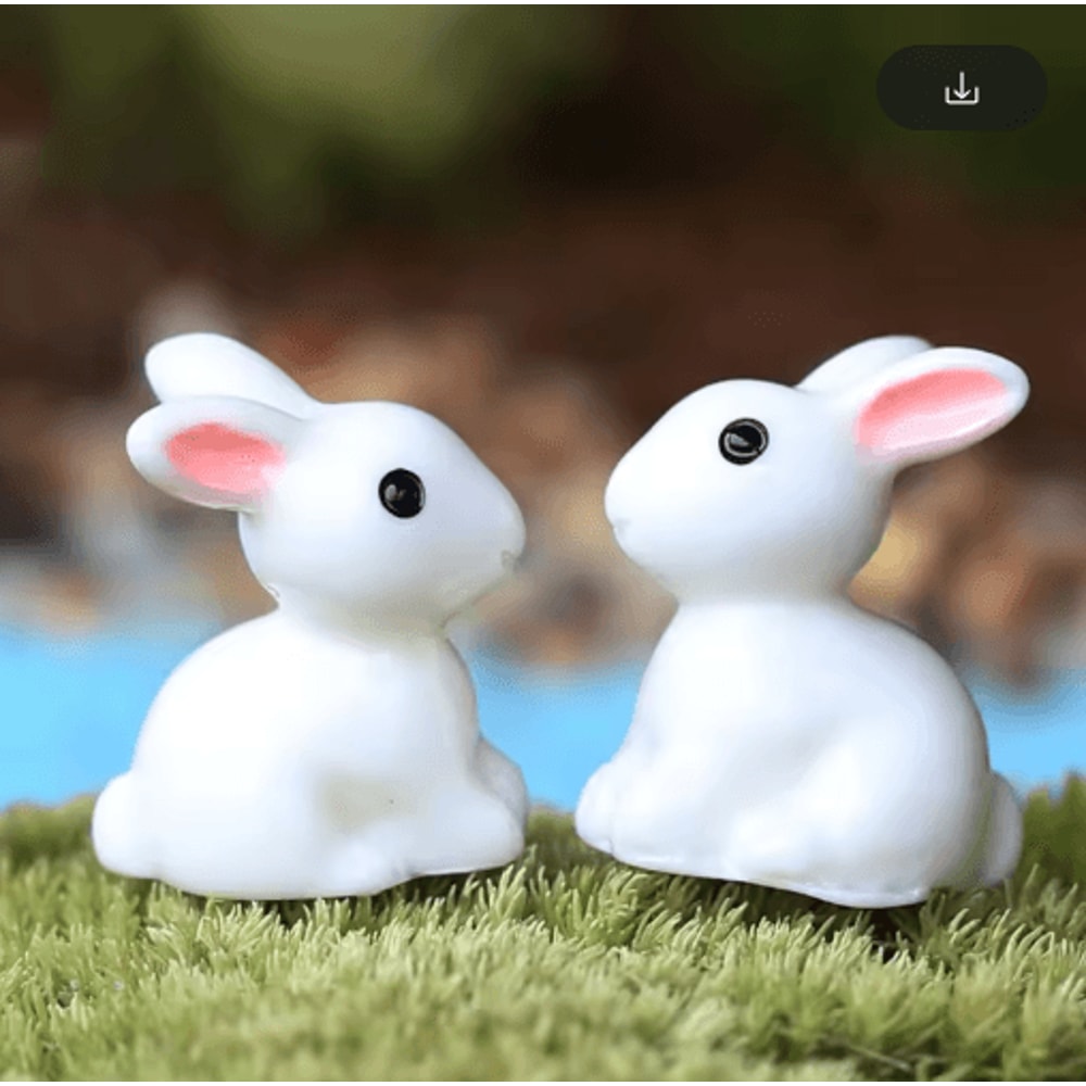 Mini Animal Figurines Set Cute Fairy Garden Bonsai Miniature Decor 5