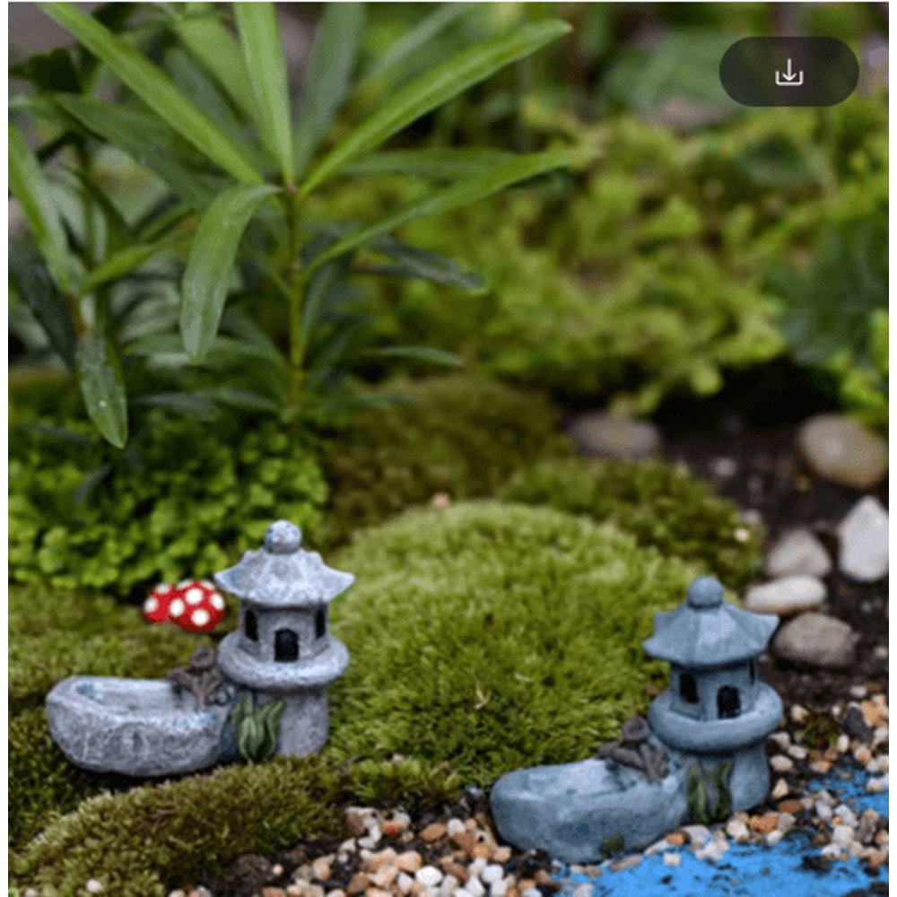 Mini Animal Figurines Set Cute Fairy Garden Bonsai Miniature Decor 7