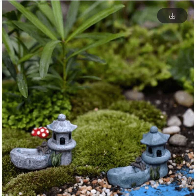 Mini Animal Figurines Set Cute Fairy Garden Bonsai Miniature Decor 7