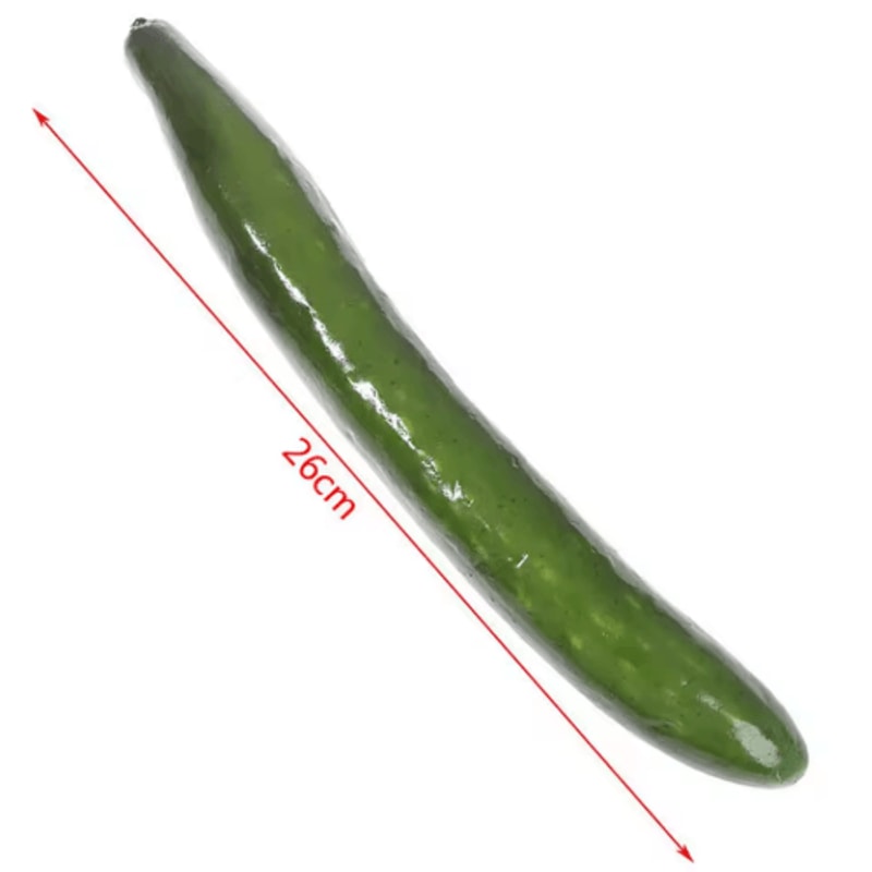 Realistic Fake Cucumber Set Lifelike Kitchen Decoration Display Props 3PCS 5