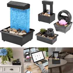 led tabletop water fountain – mini desktop fountain with usb power