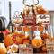 Farmhouse Fall Tiered Tray Decor Set Pumpkin Spice Autumn Centerpiece Accents 0
