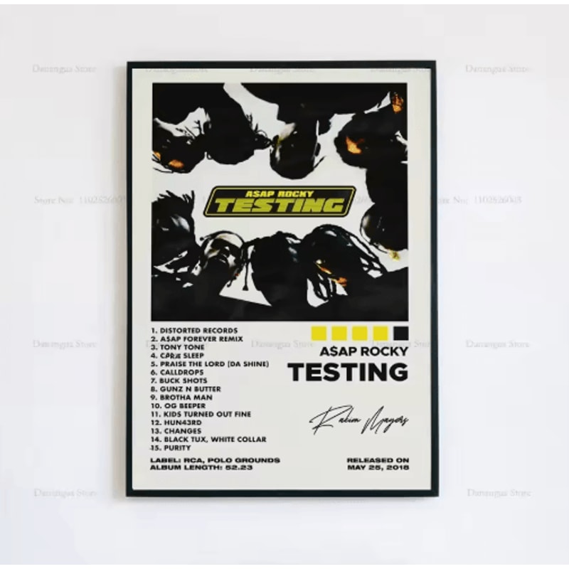 ASAP Rocky Album Cover Poster Hip Hop Music Wall Art Print 1