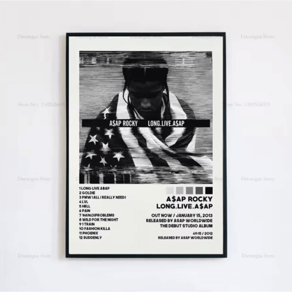 ASAP Rocky Album Cover Poster Hip Hop Music Wall Art Print 4