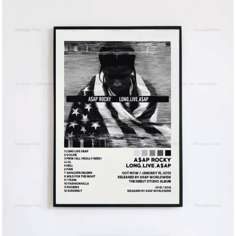 ASAP Rocky Album Cover Poster Hip Hop Music Wall Art Print 5
