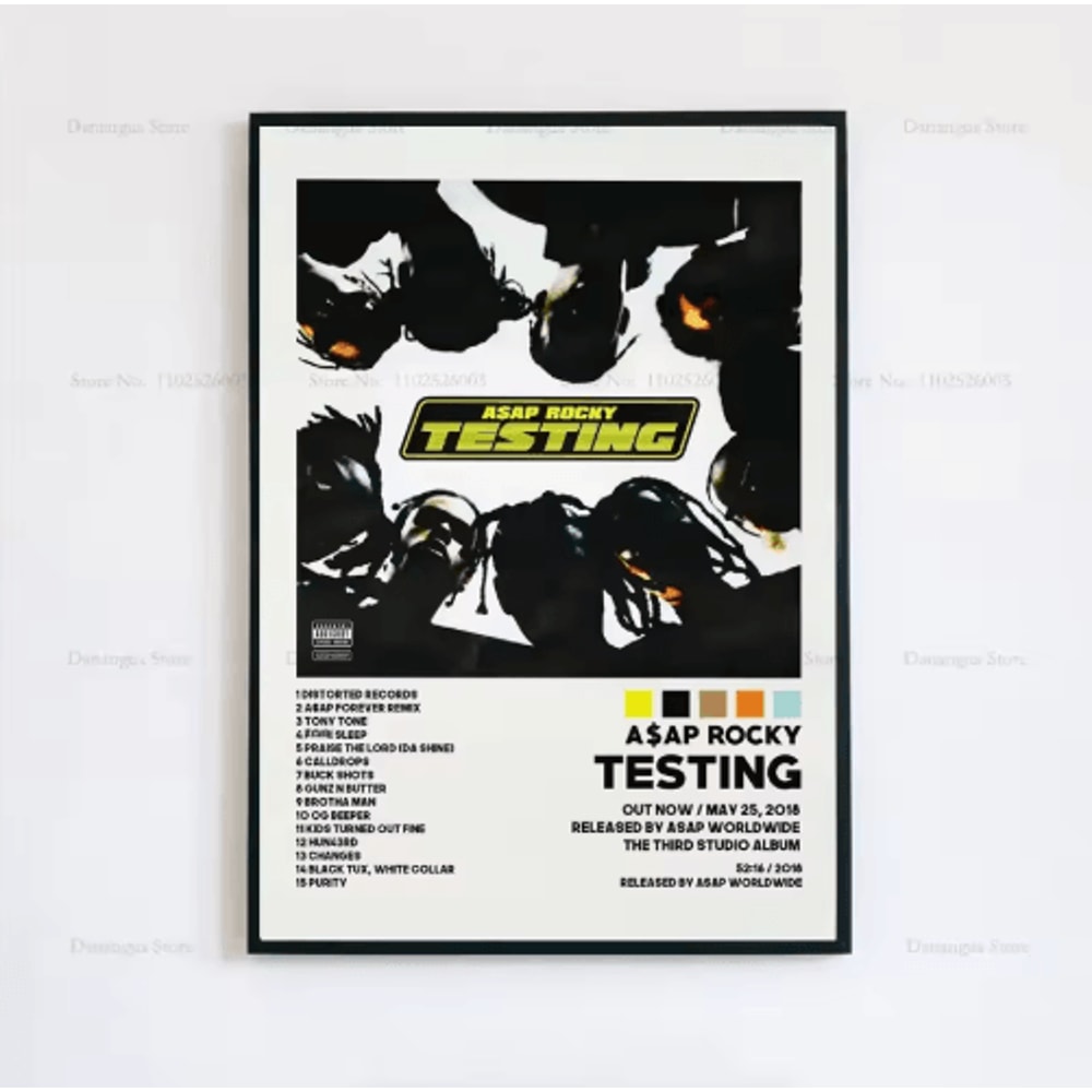 ASAP Rocky Album Cover Poster Hip Hop Music Wall Art Print 6