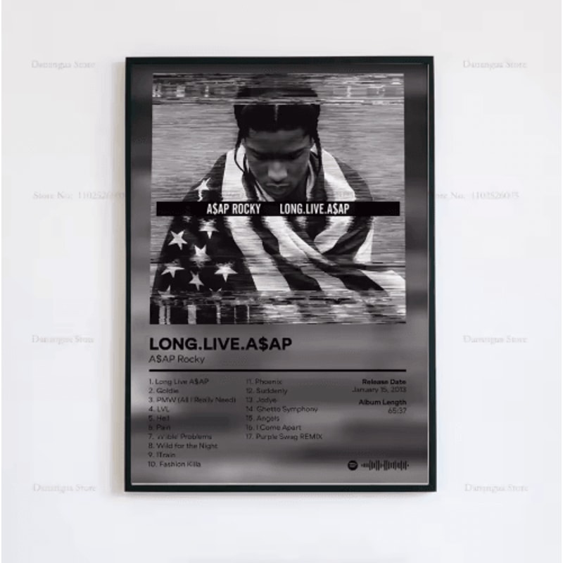 ASAP Rocky Album Cover Poster Hip Hop Music Wall Art Print 10