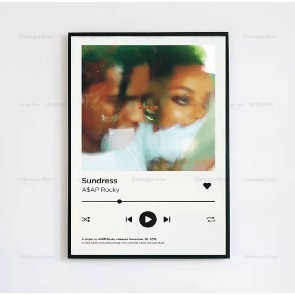 ASAP Rocky Album Cover Poster Hip Hop Music Wall Art Print 13
