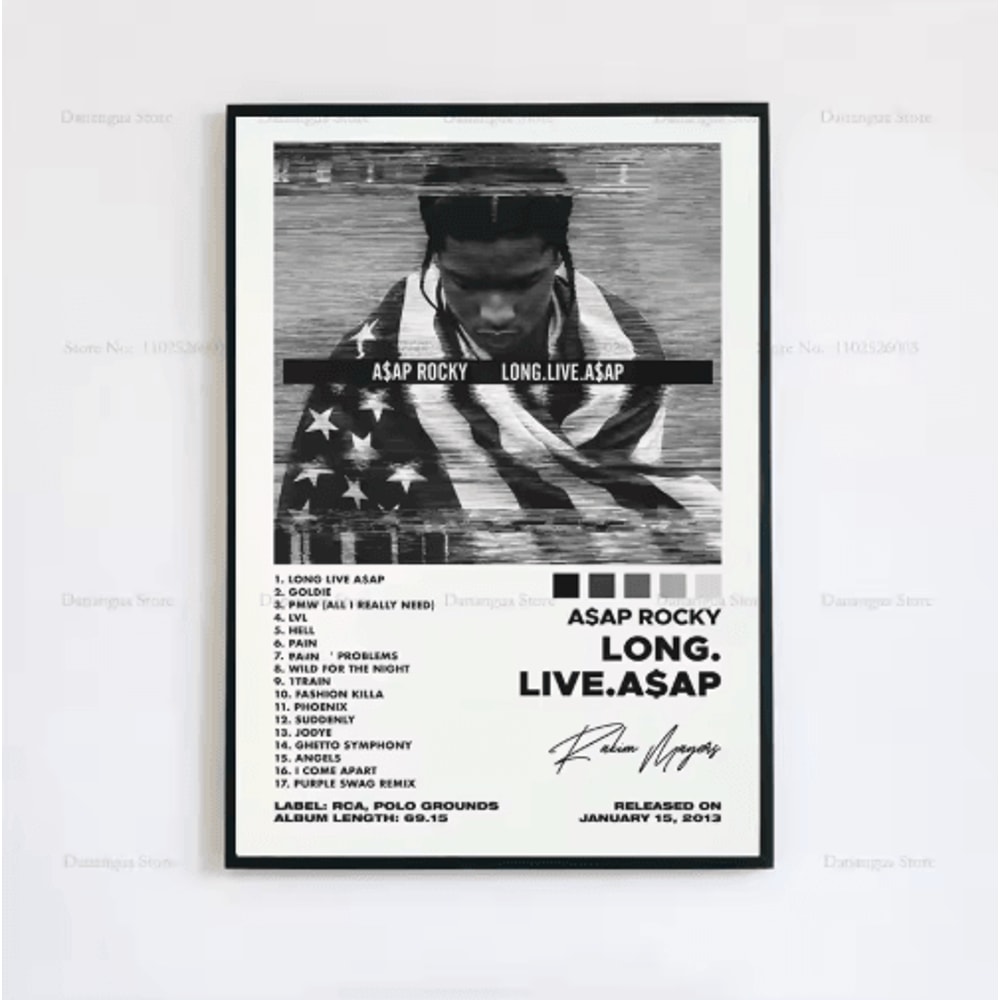 ASAP Rocky Album Cover Poster Hip Hop Music Wall Art Print 14