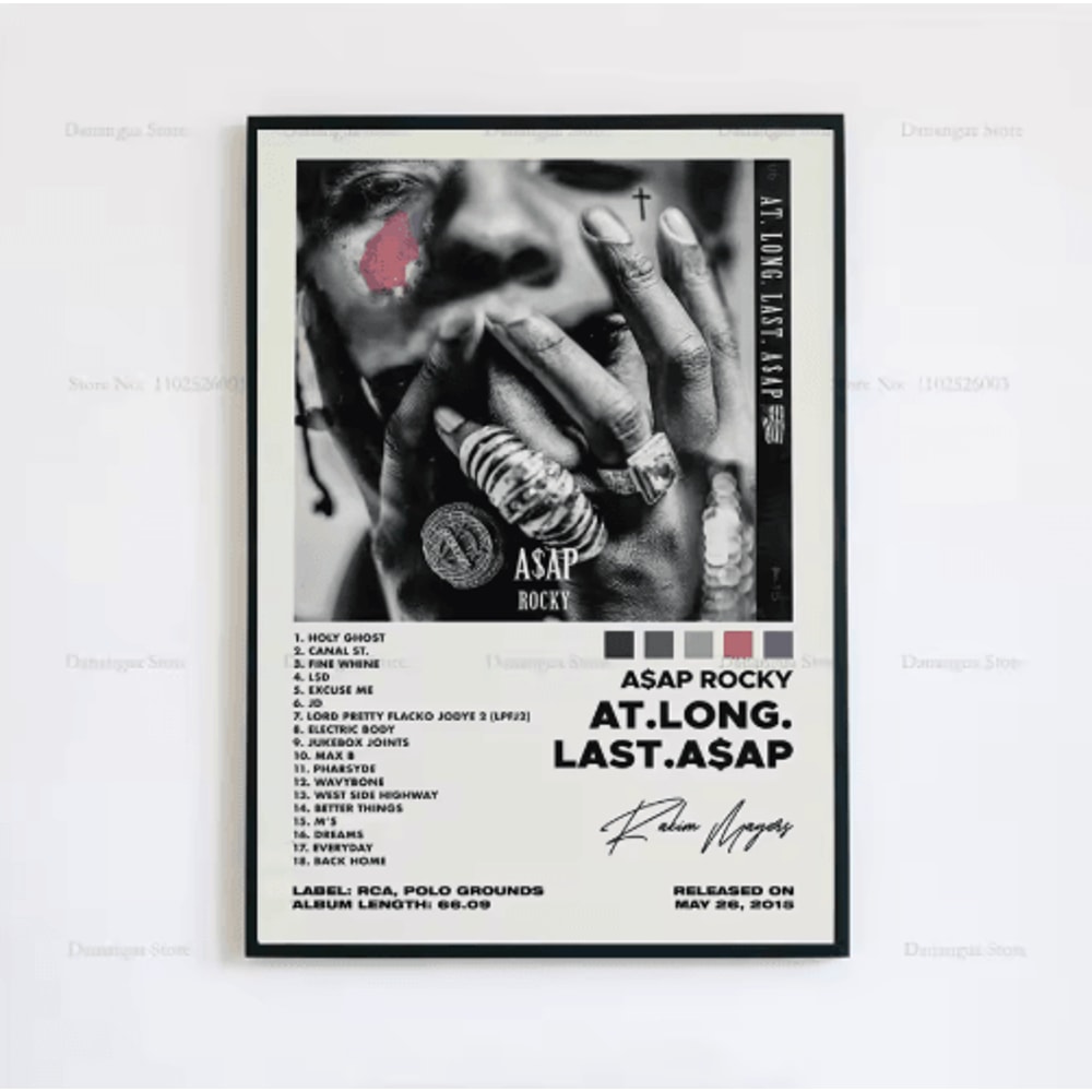 ASAP Rocky Album Cover Poster Hip Hop Music Wall Art Print 15