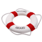 Mediterranean Nautical Lifebuoy Wall Decor Coastal Living Room Ornament 1