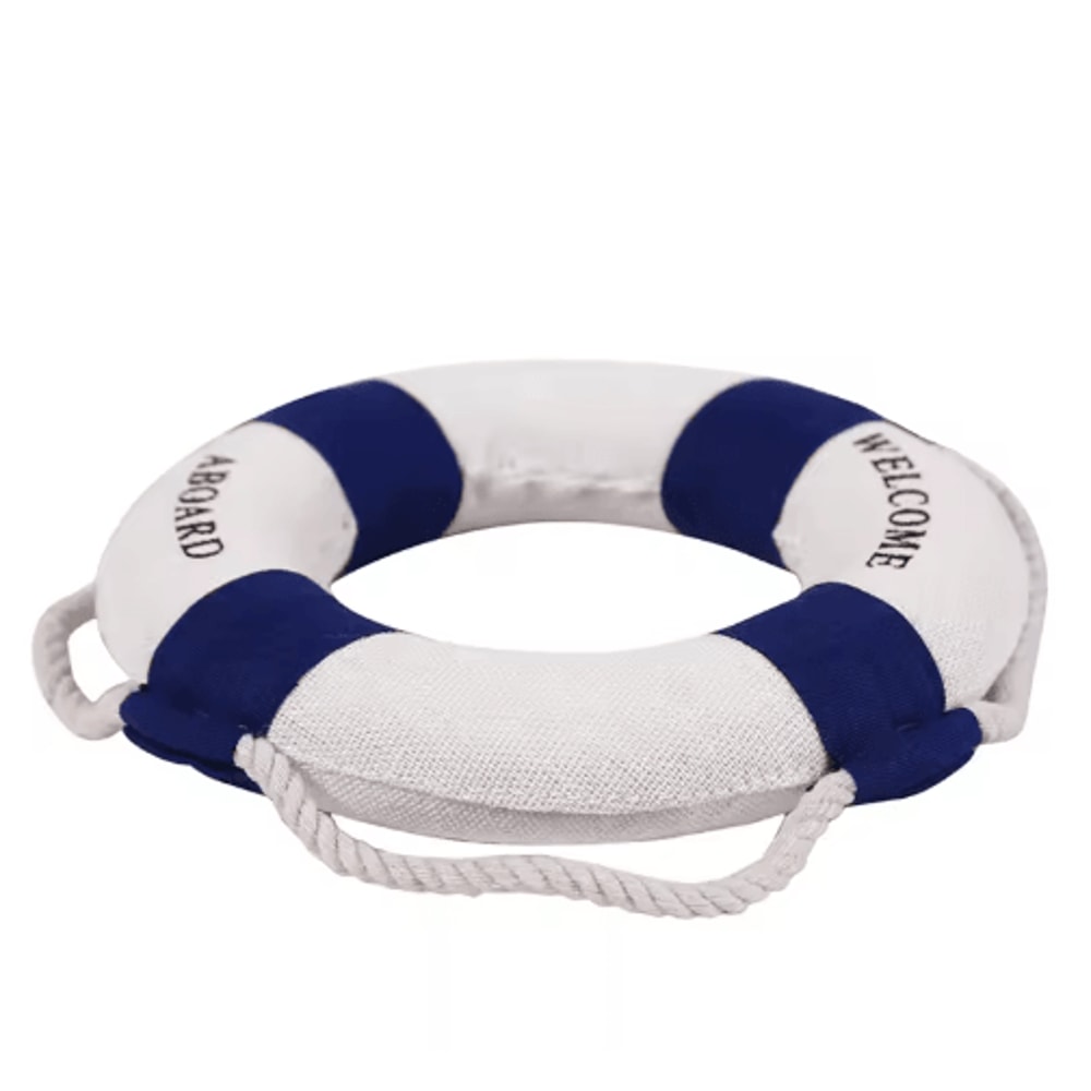 Mediterranean Nautical Lifebuoy Wall Decor Coastal Living Room Ornament 10