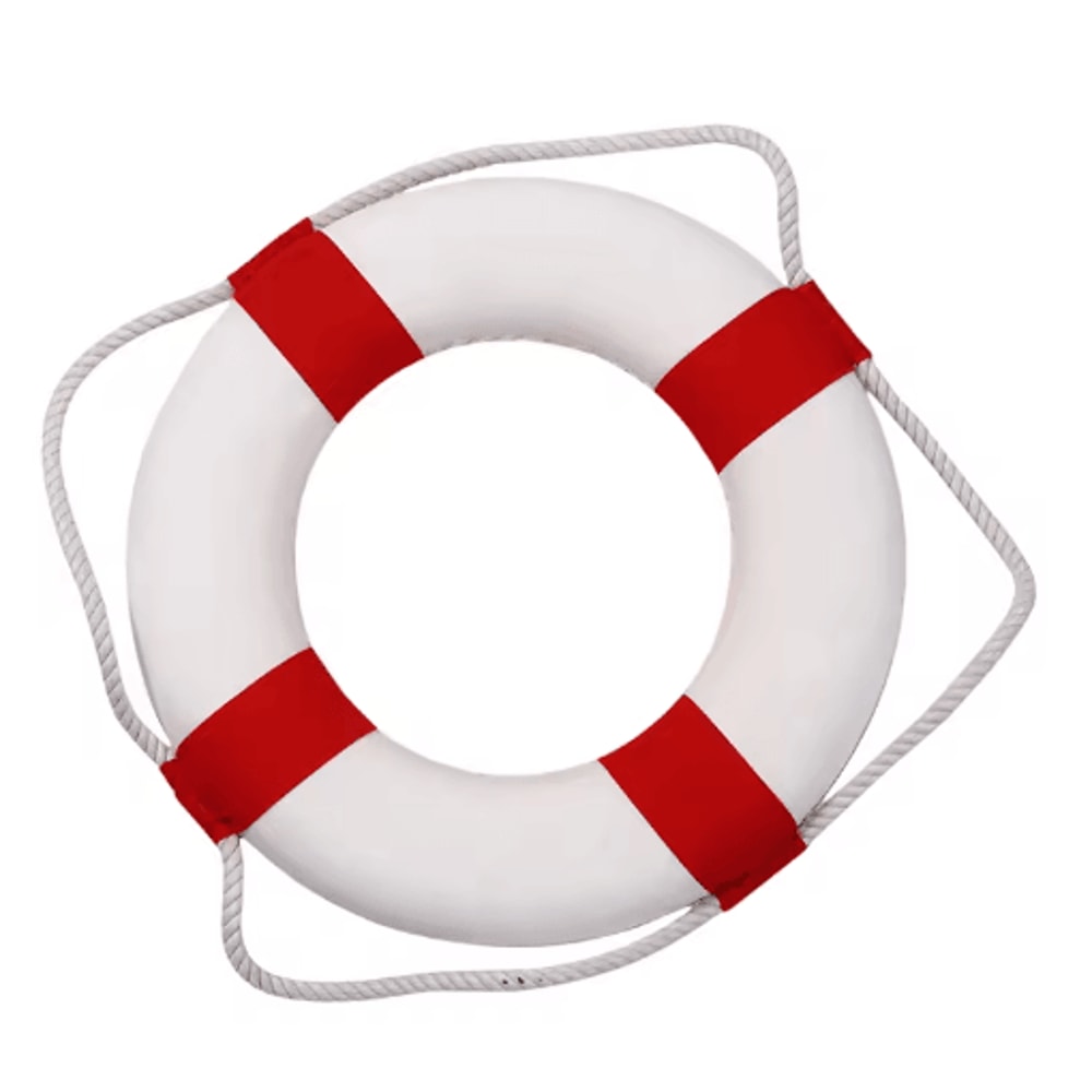 Mediterranean Nautical Lifebuoy Wall Decor Coastal Living Room Ornament 6