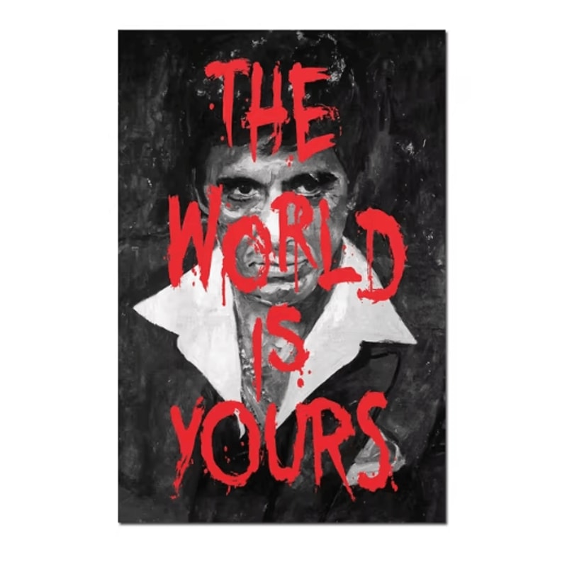Scarface Al Pacino Canvas Poster Gangster Movie Wall Art Print 1