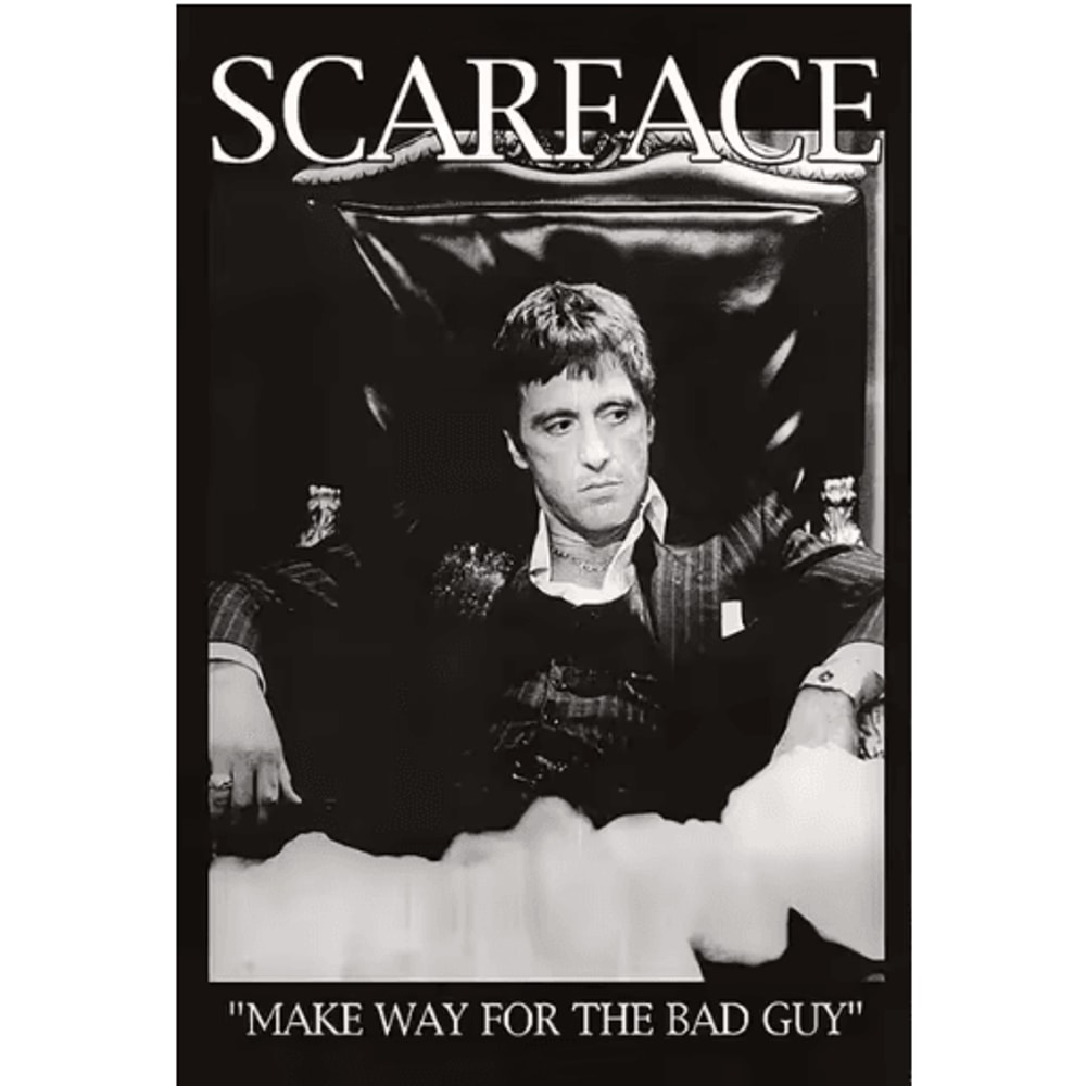 Scarface Al Pacino Canvas Poster Gangster Movie Wall Art Print 3