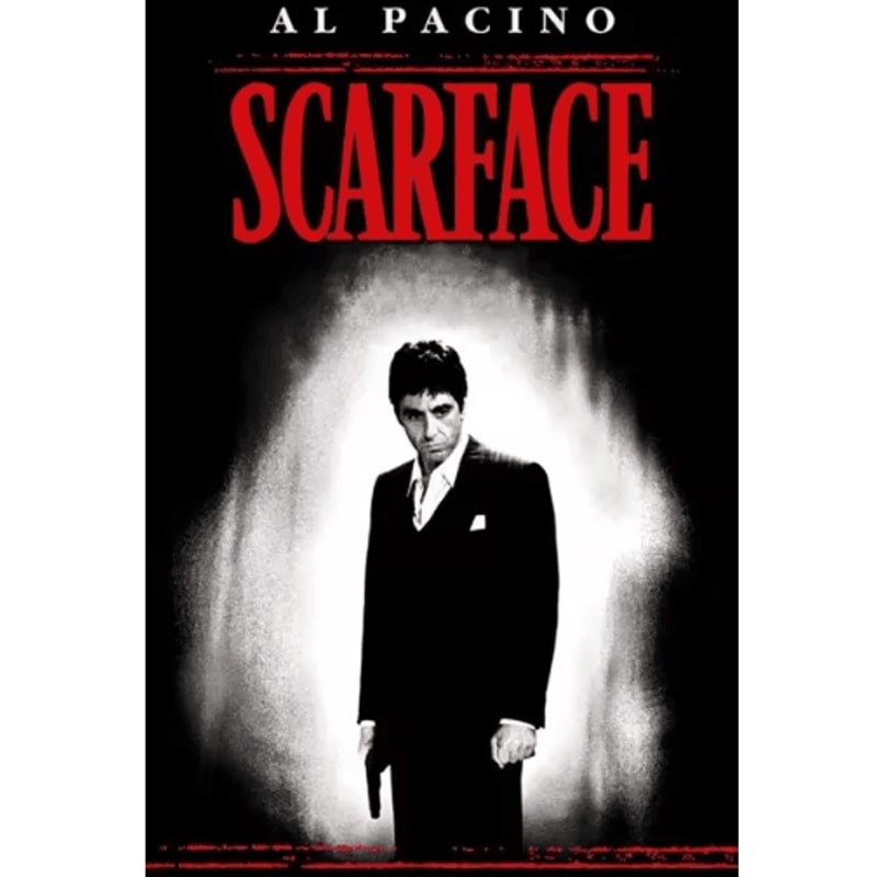 Scarface Al Pacino Canvas Poster Gangster Movie Wall Art Print 5