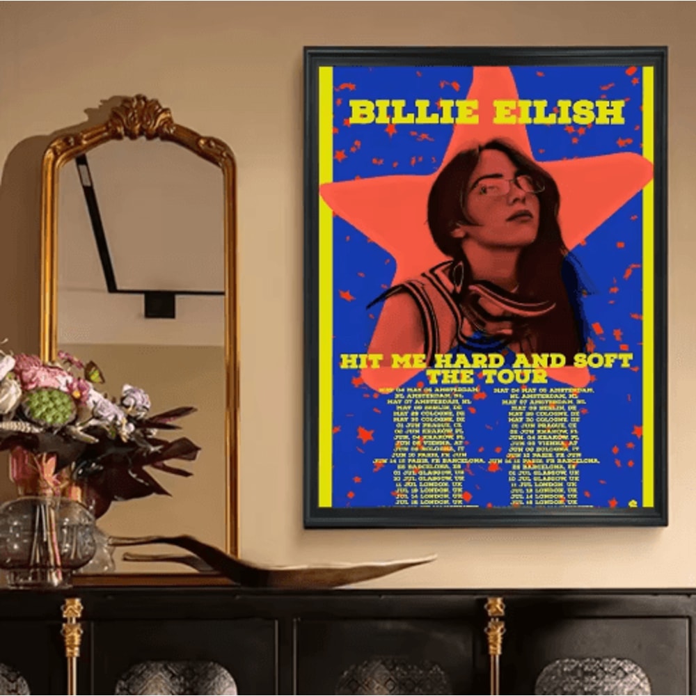 Billie Eilish Vintage Kraft Poster Retro Aesthetic Music Wall Decor 10