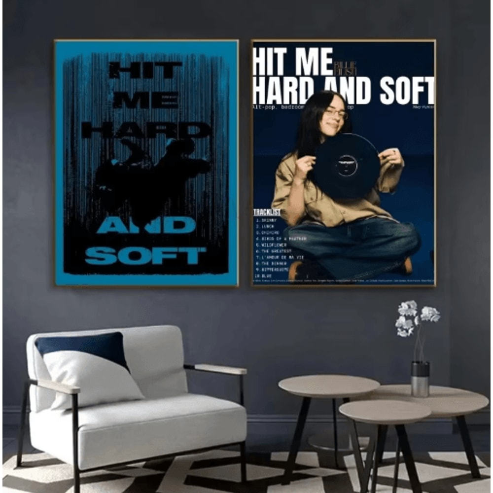 Billie Eilish Vintage Kraft Poster Retro Aesthetic Music Wall Decor 15