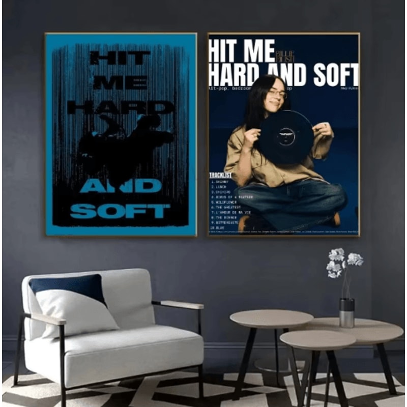 Billie Eilish Vintage Kraft Poster Retro Aesthetic Music Wall Decor 15